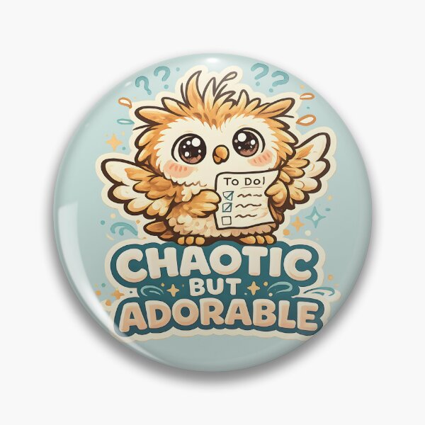 Item preview, Chaotic But Adorable Cute Owl Design | Funny Messy Owl with To-Do List Illustration designed and sold by  Artistry in Motion by MADsrecreation.