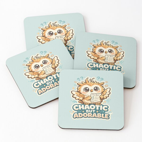 Item preview, Chaotic But Adorable Cute Owl Design | Funny Messy Owl with To-Do List Illustration designed and sold by  MAD's Recreation Studio.