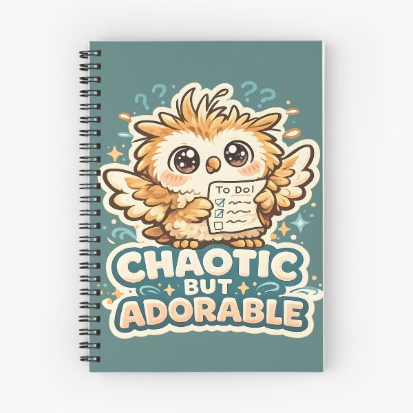 Item preview, Chaotic But Adorable Cute Owl Design | Funny Messy Owl with To-Do List Illustration designed and sold by  Artistry in Motion by MADsrecreation.