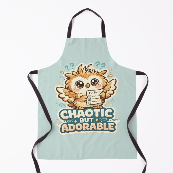 Item preview, Chaotic But Adorable Cute Owl Design | Funny Messy Owl with To-Do List Illustration designed and sold by MAD's Recreation Studio.