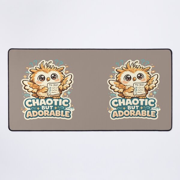 Item preview, Chaotic But Adorable Cute Owl Design | Funny Messy Owl with To-Do List Illustration designed and sold by Artistry in Motion by MADsrecreation.