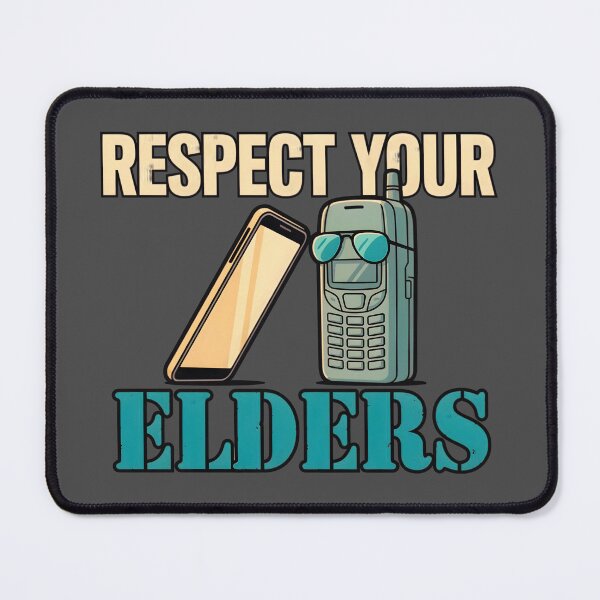Item preview, Funny Technology Humor Vintage Old Phone Respect Your Elders Design designed and sold by Zayavca.