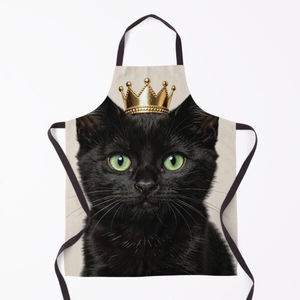 Item preview, Cute Black Cat Crown Portrait designed and sold by BagFactoryUK.