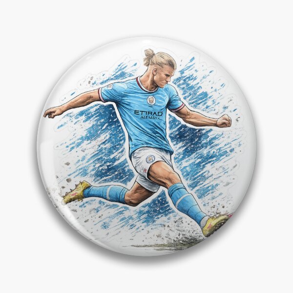 Item preview, Erling Haaland Football Sticker designed and sold by ucpstudio.