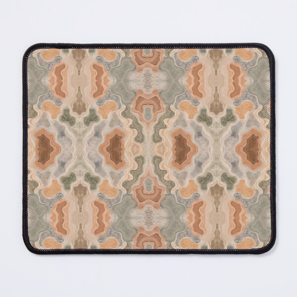 Item preview, Terracotta and Sage Green Fluid Agate Seamless Patte designed and sold by Witsnu7356.