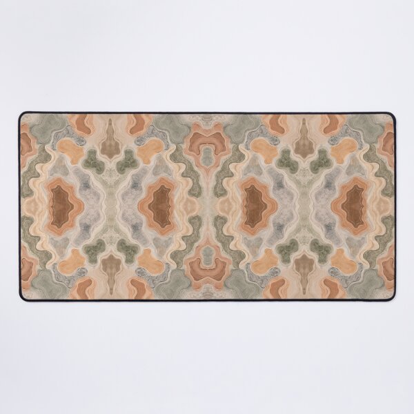 Item preview, Terracotta and Sage Green Fluid Agate Seamless Patte designed and sold by Witsnu7356.