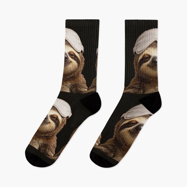 Aperçu de l'œuvre Cute Sleepy Sloth Portrait créée et vendue par BagFactoryUK.