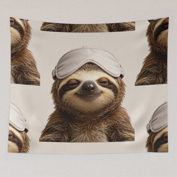 Item preview, Cute Sleepy Sloth Portrait designed and sold by BagFactoryUK.
