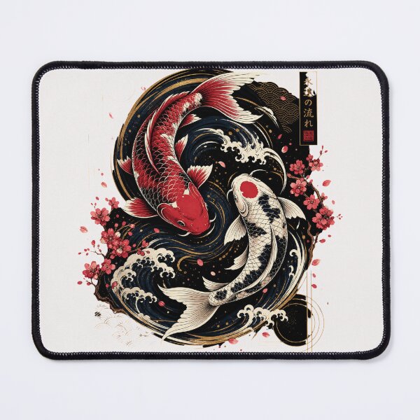 Item preview, Japanese Koi Fish Art | Elegant Koi Carp with Traditional Asian-Inspired Design designed and sold by rushaib.
