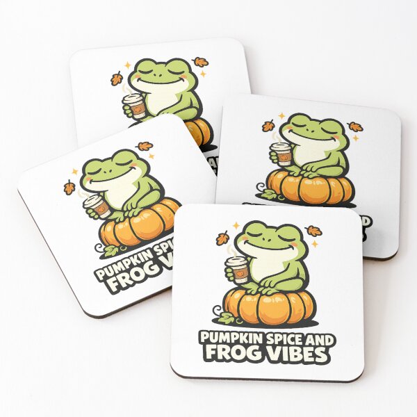 Item preview, Pumpkin Spice Frog Sticker | Cute Fall Aesthetic | Halloween Autumn Frog Gift designed and sold by Moss & Mellow.