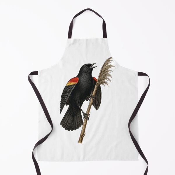 Item preview, Red-winged Blackbird Vintage Plate designed and sold by KrungiT Design .
