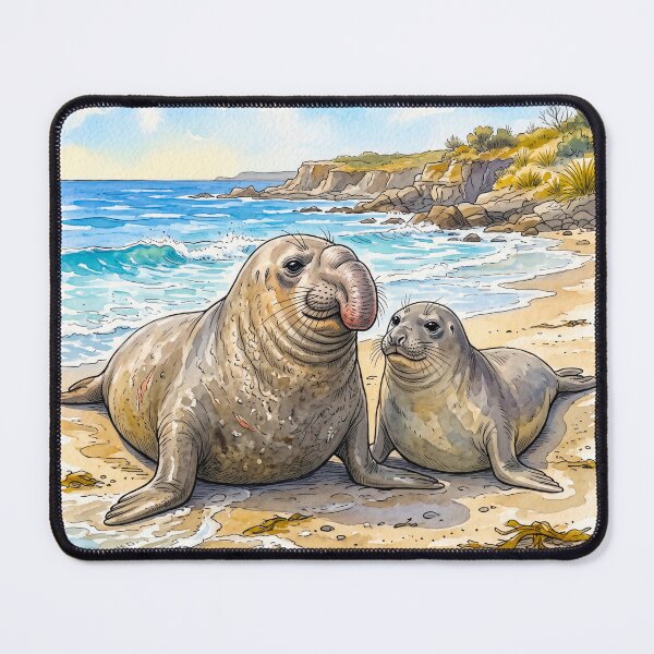 Item preview, Elephant seals  Neil the seal #9 designed and sold by Helios Be. Lavsh.