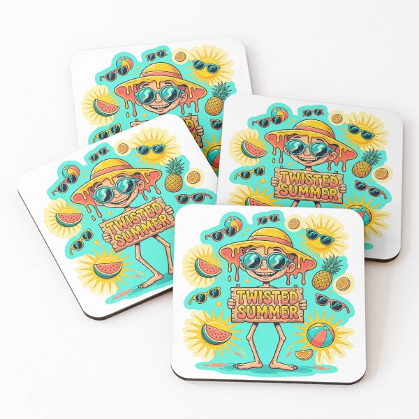 Item preview, Twisted Summer Funny Cartoon Sticker designed and sold by Imaginarium of Chaos falcon88 .