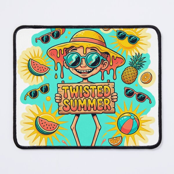 Item preview, Twisted Summer Funny Cartoon Sticker designed and sold by Imaginarium of Chaos falcon88 .