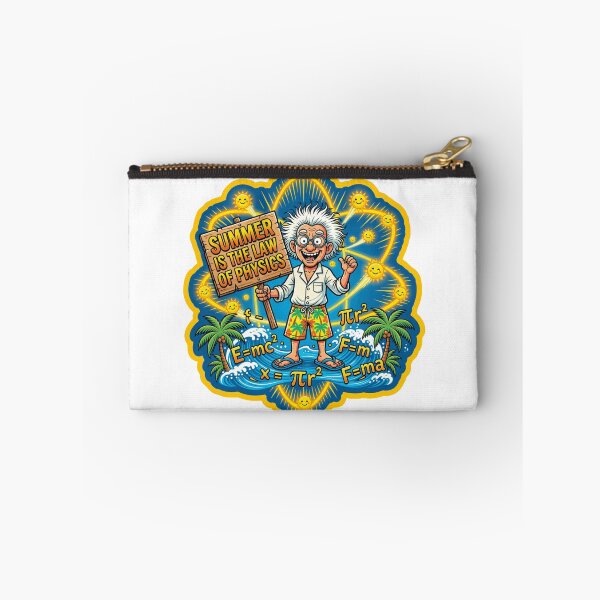 Item preview, Summer Is The Law Of Physics Cartoon Sticker designed and sold by Imaginarium of Chaos falcon88 .