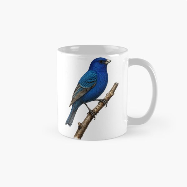 Item preview, Indigo Bunting Blue Songbird designed and sold by KrungiT Design .