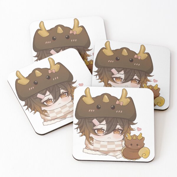 Item preview, Zhongli Genshin Impact Cute Chibi designed and sold by kumabieku.