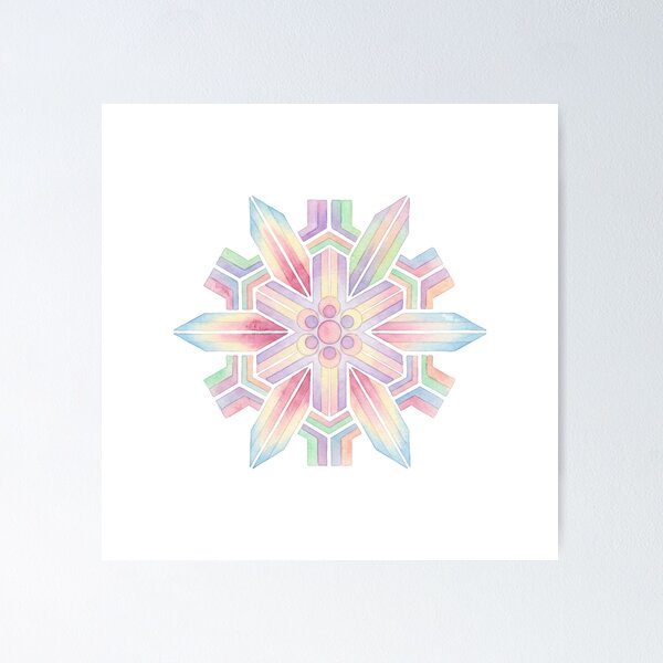 Item preview, Korean Traditional Pastel Geometric Floral Watercolor Pattern designed and sold by Yiruda-Art.