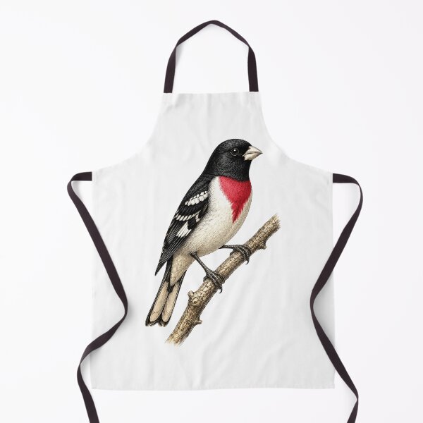 Item preview, Rose-breasted Grosbeak Vintage Plate designed and sold by KrungiT Design .