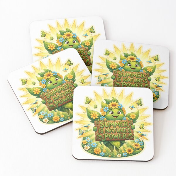 Item preview, Summer Is Nature's Power Cartoon Sticker designed and sold by Imaginarium of Chaos falcon88 .
