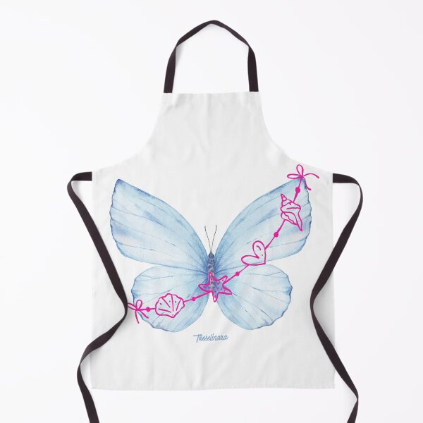 Item preview, Blue Butterfly and Shells Pink - Coastal Dream designed and sold by Theselinara.