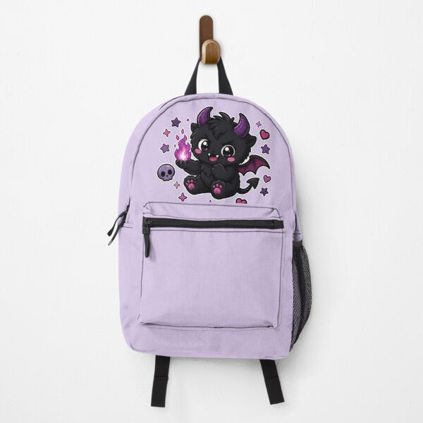 Item preview, Cute Gothic Demon Holding Purple Flame designed and sold by House of Rein.