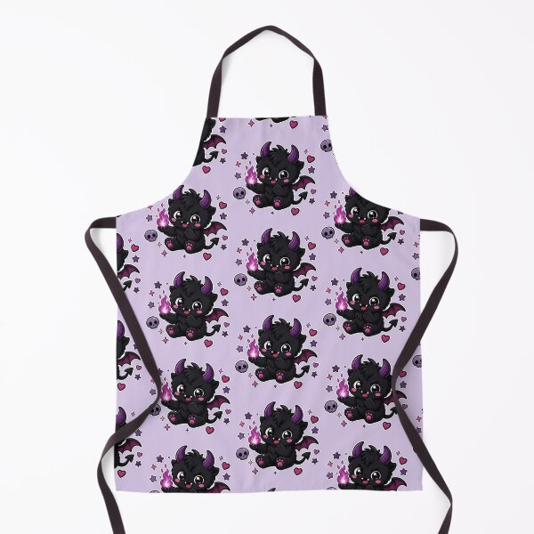 Item preview, Cute Gothic Demon Holding Purple Flame designed and sold by House of Rein.