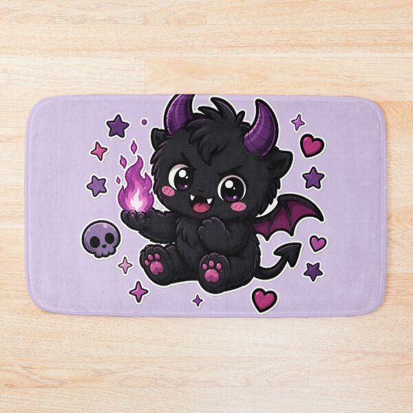 Item preview, Cute Gothic Demon Holding Purple Flame designed and sold by House of Rein.