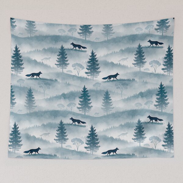 Item preview, Mystic Foxes in the Foggy Woods designed and sold by Soul Path.
