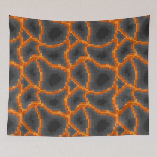 Item preview, Pixelart lava pattern designed and sold by CyberphnxArtz.
