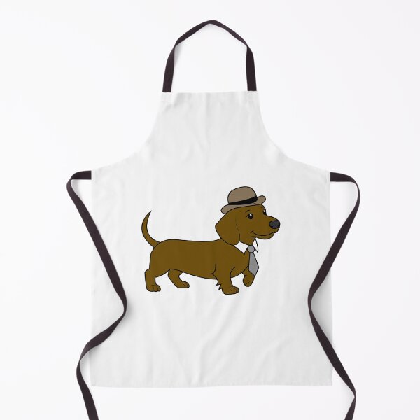 Item preview, Cute Dachshund Illustration With a Hat and Tie designed and sold by asterloom.
