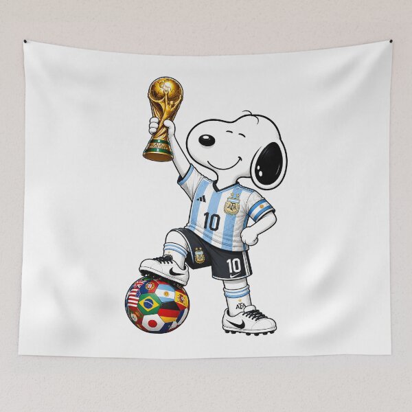 Item preview, Funny Snoopy Argentina Team Champion - World Cup 2026 Soccer Fans designed and sold by Har-vee.