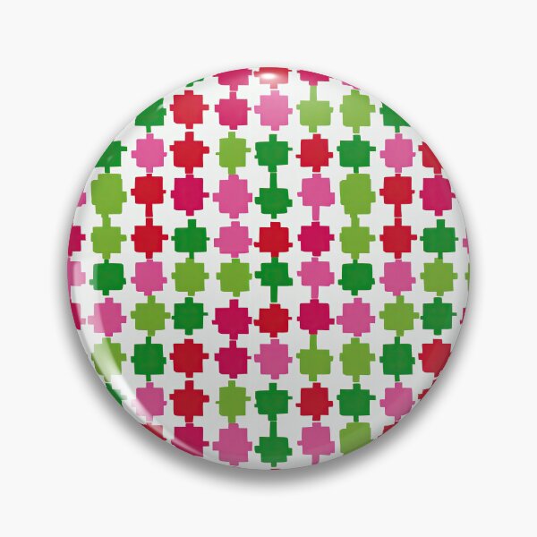 Item preview, Geometric Block Checkered Pattern In Red And Green designed and sold by igraphixart.