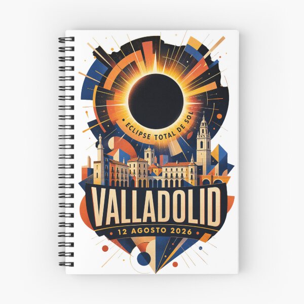 Item preview, Valladolid Eclipse Total de Sol 2026 Spain designed and sold by Print Loft.