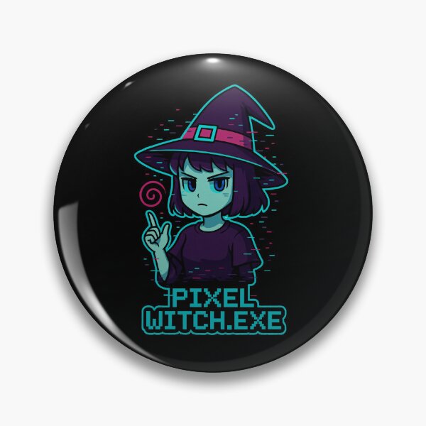 Item preview, Glitch Sorcery – Pixel Arcane Witch designed and sold by JupiterGlitchEmpire.