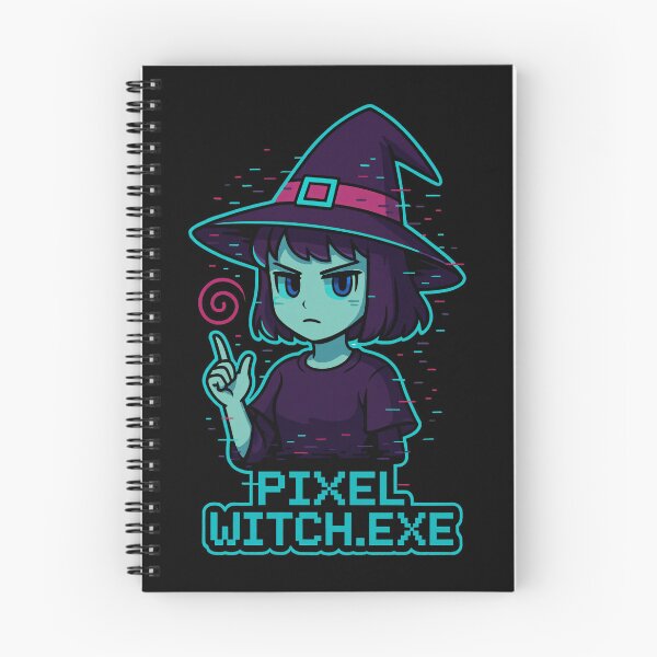 Item preview, Glitch Sorcery – Pixel Arcane Witch designed and sold by JupiterGlitchEmpire.