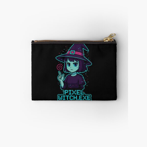 Item preview, Glitch Sorcery – Pixel Arcane Witch designed and sold by JupiterGlitchEmpire.