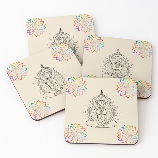 Item preview, Chakra Yoga Meditation Line Art Mandala Design designed and sold by Krishnacre8.