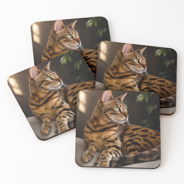 Item preview, Golden Gaze – Bengal Cat Portrait designed and sold by Kimberly Palmer.