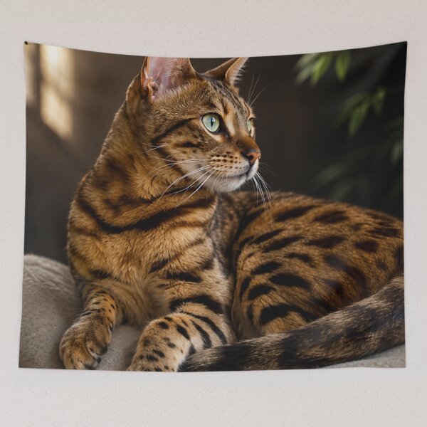 Item preview, Golden Gaze – Bengal Cat Portrait designed and sold by Kimberly Palmer.