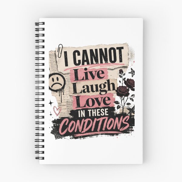 Item preview, I Cannot Live Laugh Love in These Conditions Funny Sarcastic Quote Vintage Typography designed and sold by JustCrafted.