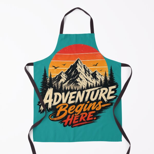 Item preview, Adventure Begins Here | Travel Typography Design designed and sold by VasiArtLab.