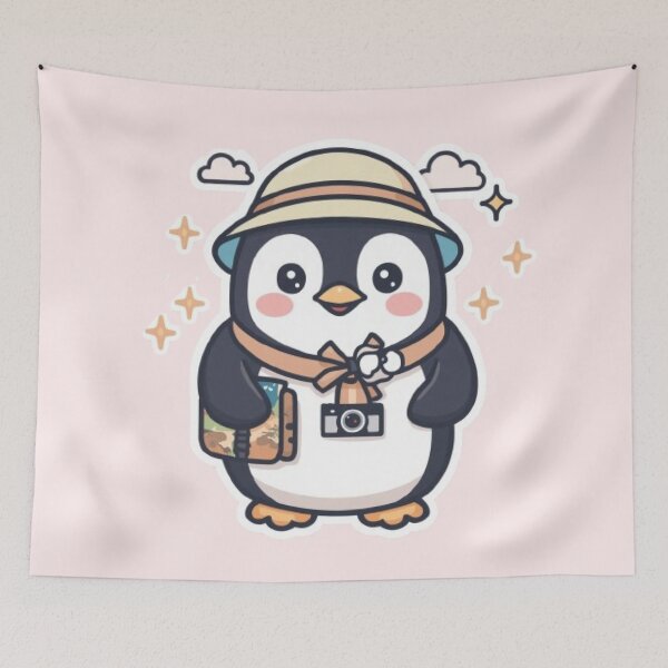 Item preview, Cute Adventure Penguin | Kawaii Backpack Traveler Sticker Gift designed and sold by Stylestickers55.