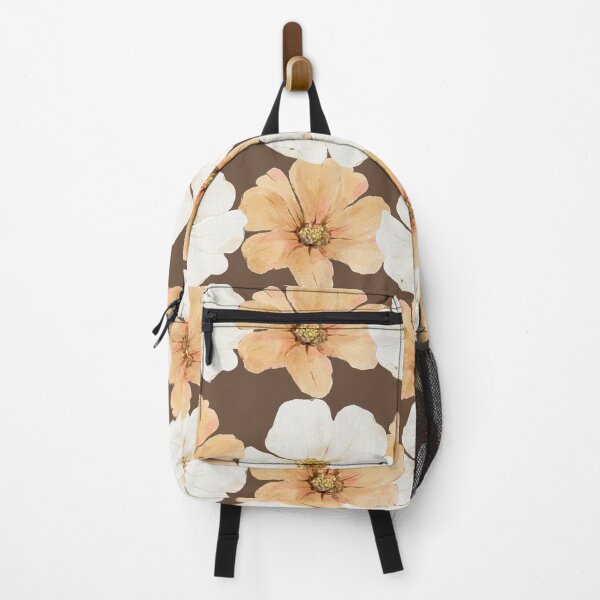 Item preview, Watercolour wildflower pattern peach & ivory designed and sold by Krishnacre8.