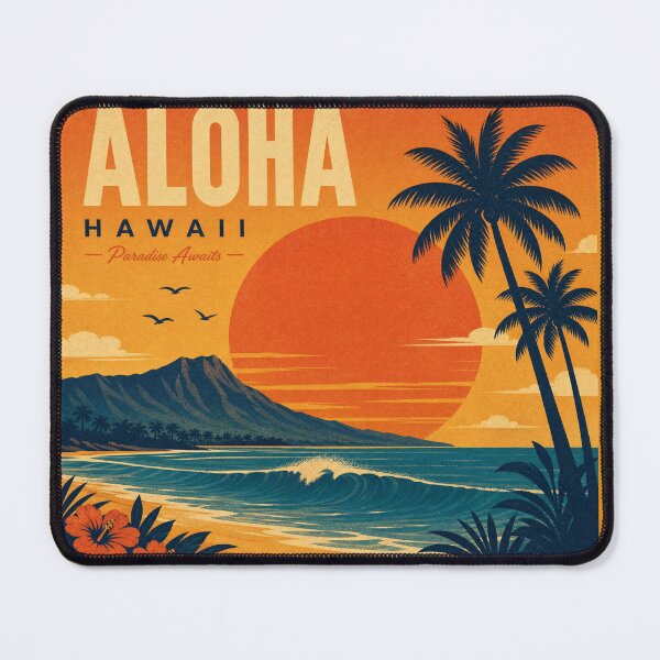 Item preview, Sunset Escape | Retro Tropical Sunset Beach Adventure Graphic T-Shirt designed and sold by rushaib.