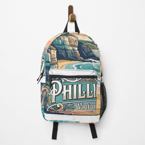 Item preview, Phillip Island Victoria Australia Vintage Travel Poster | Coastal Penguin Art designed and sold by Mathias Yakubu Design.