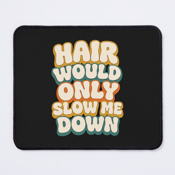 Item preview, Funny Bald Hair Would Only Slow Me Down Baldness Running Humor Gift Groovy designed and sold by alenaz.