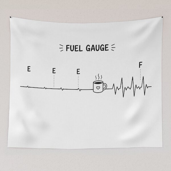 Item preview, ❤️ HEARTBEAT COLLECITON ❤️ - COFFEE ☕ - Fuel Gauge designed and sold by WheelieGdArt.