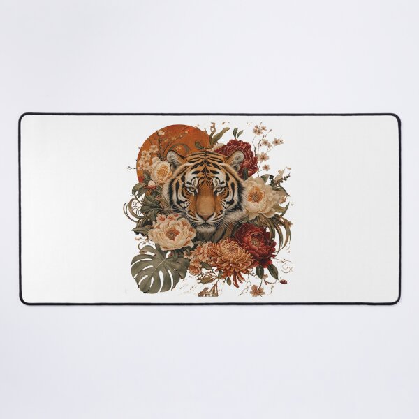Item preview, Floral Tiger | Botanical Tiger with Wildflowers Graphic T-Shirt designed and sold by rushaib.