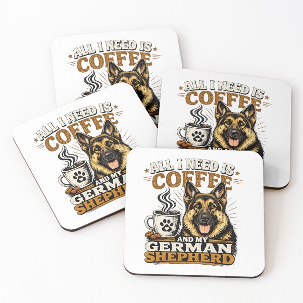 Item preview, All I Need Is Coffee And My German Shepherd designed and sold by BYMK.